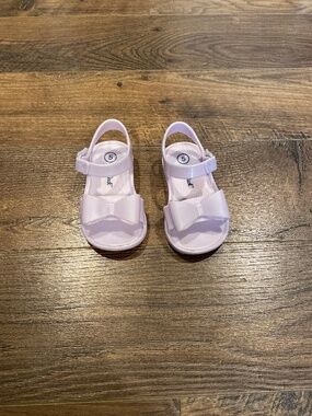 Purple bow sandals size 5